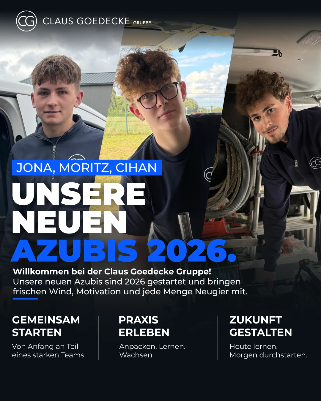 Originalbeitrag über die neuen Auszubildenden