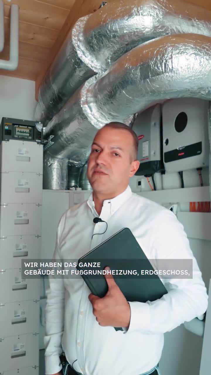 Standbild aus dem Projektvideo zur Heizungsanlage