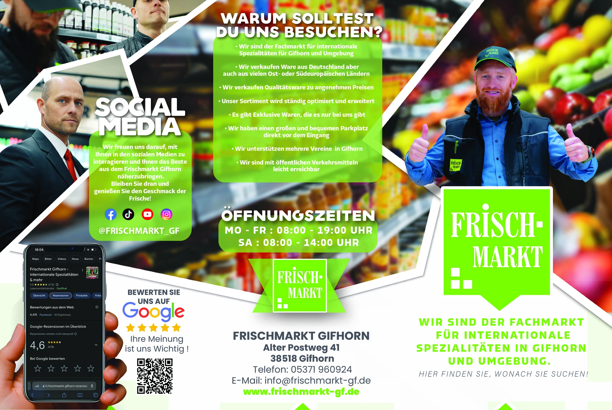 Faltflyer für Frischmarkt Gifhorn