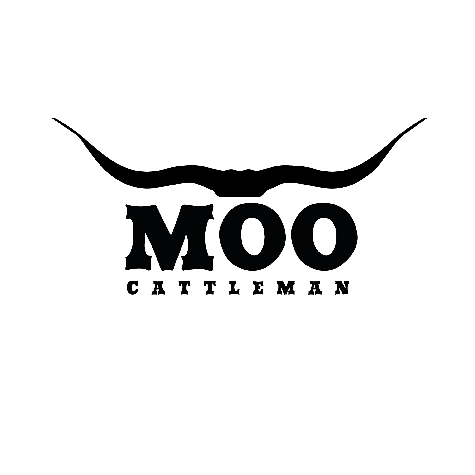 Original-Logo Moo Cattleman im abstrakten Atelier